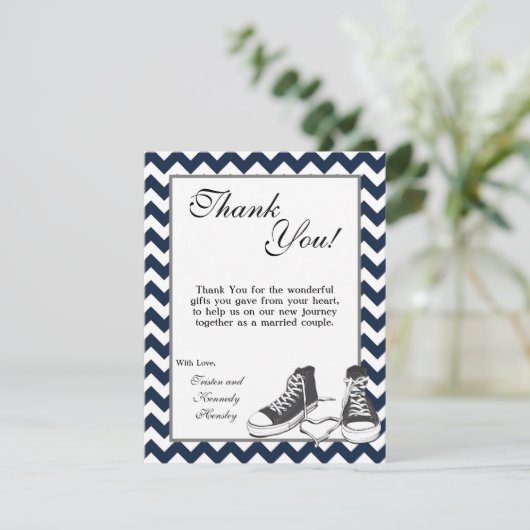 4x5 FLAT - Hartelijk dank voor uw creditcard Teena Bedankkaart (Staand voorkant)