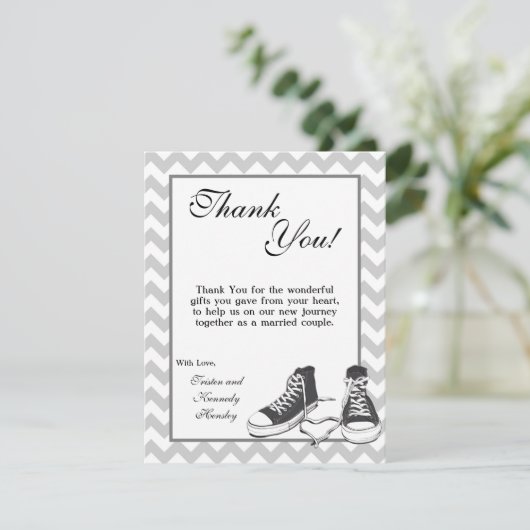 4x5 FLAT - Hartelijk dank voor uw creditcard Teena Bedankkaart (Staand voorkant)