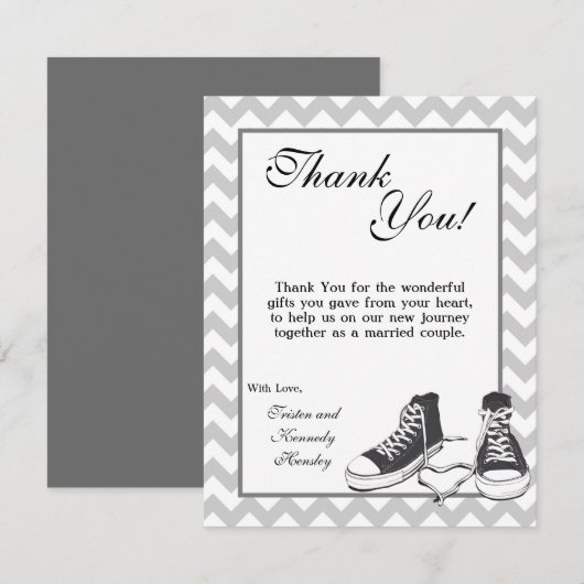 4x5 FLAT - Hartelijk dank voor uw creditcard Teena Bedankkaart (Voorkant / Achterkant)