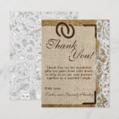 4x5 FLAT - Hartelijk dank voor uw Hoefijzers op de Bedankkaart (Voorkant / Achterkant)