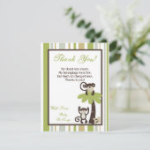 4x5 FLAT Hartelijk dank voor uw kaart Apendierentu (Staand voorkant)