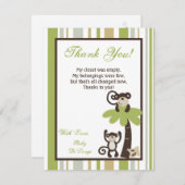 4x5 FLAT Hartelijk dank voor uw kaart Apendierentu (Voorkant / Achterkant)