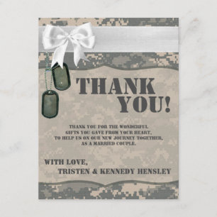 4x5 FLAT - Hartelijk dank voor uw kaart ARMY ACU U