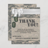 4x5 FLAT - Hartelijk dank voor uw kaart ARMY ACU U (Voorkant / Achterkant)