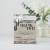 4x5 FLAT - Hartelijk dank voor uw kaart ARMY ACU U (Staand voorkant)