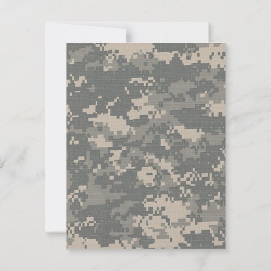 4x5 FLAT - Hartelijk dank voor uw kaart ARMY ACU U (Achterkant)