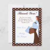 4x5 FLAT Hartelijk dank voor uw kaart Blue Mod Mam (Voorkant)