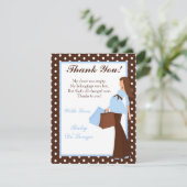 4x5 FLAT Hartelijk dank voor uw kaart Blue Mod Mam (Staand voorkant)