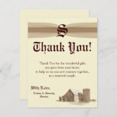 4x5 FLAT - Hartelijk dank voor uw kaart - Boerderi (Voorkant / Achterkant)