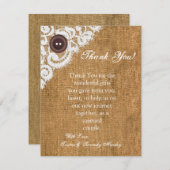 4x5 FLAT - Hartelijk dank voor uw kaart - Button B (Voorkant / Achterkant)