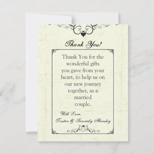 4x5 FLAT Hartelijk dank voor uw kaart  casino Love (Voorkant)