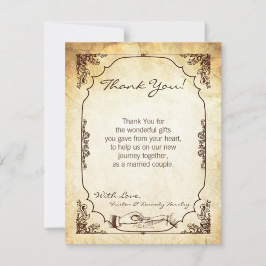 4x5 FLAT - Hartelijk dank voor uw kaart -  ceremon (Voorkant)