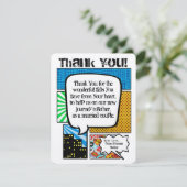 4x5 FLAT - Hartelijk dank voor uw kaart Comic Stri (Staand voorkant)