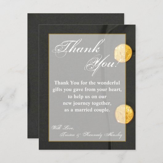 4x5 FLAT - Hartelijk dank voor uw kaart - DRUKGROE (Voorkant / Achterkant)