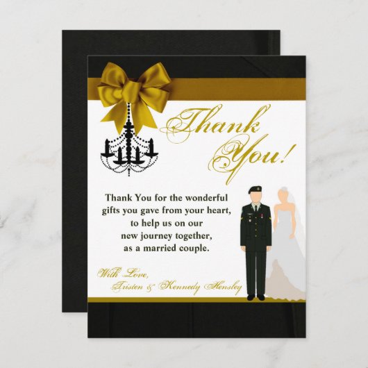 4x5 FLAT - Hartelijk dank voor uw kaart - Eenvormi (Voorkant / Achterkant)