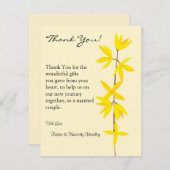 4x5 FLAT - Hartelijk dank voor uw kaart Geel en Cr (Voorkant / Achterkant)