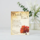 4x5 FLAT - Hartelijk dank voor uw kaart - Herfst m (Staand voorkant)