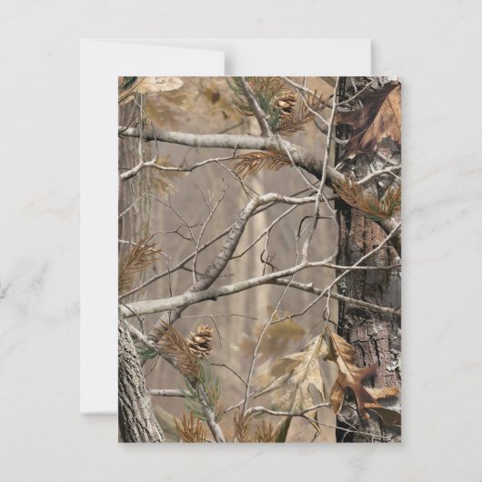 4x5 FLAT Hartelijk dank voor uw kaart Jagers Camof (Achterkant)