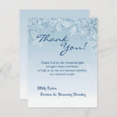 4x5 FLAT Hartelijk dank voor uw kaart Krystal Snow (Voorkant / Achterkant)