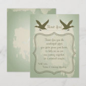 4x5 FLAT - Hartelijk dank voor uw kaart, land dat  Bedankkaart (Voorkant / Achterkant)