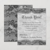 4x5 FLAT - Hartelijk dank voor uw kaart, land zwar Bedankkaart (Voorkant / Achterkant)