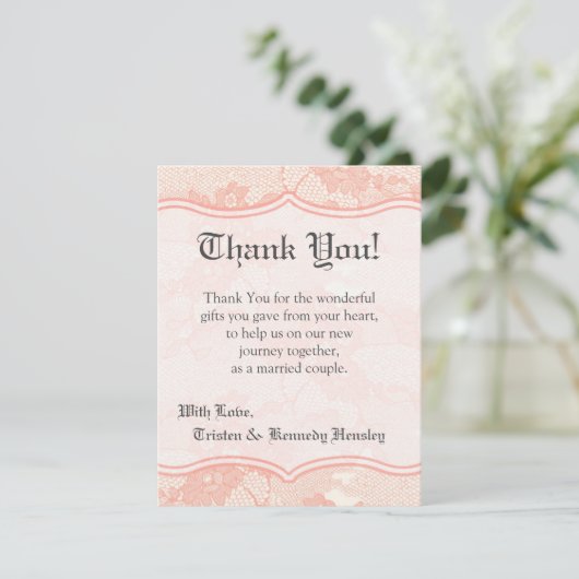 4x5 FLAT - Hartelijk dank voor uw kaart, landelijk Bedankkaart (Staand voorkant)