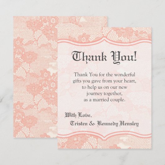 4x5 FLAT - Hartelijk dank voor uw kaart, landelijk Bedankkaart (Voorkant / Achterkant)