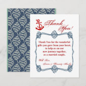 4x5 FLAT - Hartelijk dank voor uw kaart Nautical K (Voorkant / Achterkant)