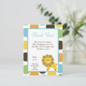 4x5 FLAT Hartelijk dank voor uw kaart Oerwoud King (Staand voorkant)