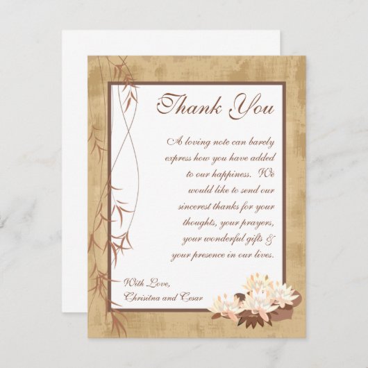 4x5 FLAT - Hartelijk dank voor uw kaart Oriental F (Voorkant / Achterkant)