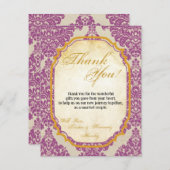4x5 FLAT - Hartelijk dank voor uw kaart Paarse Gol (Voorkant / Achterkant)