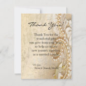 4x5 FLAT - Hartelijk dank voor uw kaart, parel & g Bedankkaart (Voorkant)