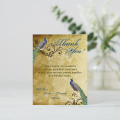 4x5 FLAT Hartelijk dank voor uw kaart Peacock  ver (Staand voorkant)