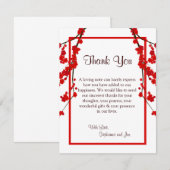 4x5 FLAT - Hartelijk dank voor uw kaart Red Cherry (Voorkant / Achterkant)