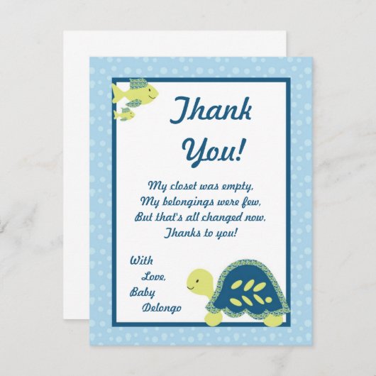 4x5 FLAT - Hartelijk dank voor uw kaart - Ref. Oce (Voorkant / Achterkant)