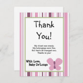 4x5 FLAT - Hartelijk dank voor uw kaart Sugar Plum (Voorkant / Achterkant)