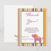 4x5 FLAT - Hartelijk dank voor uw kaart Sweet Safa (Voorkant / Achterkant)