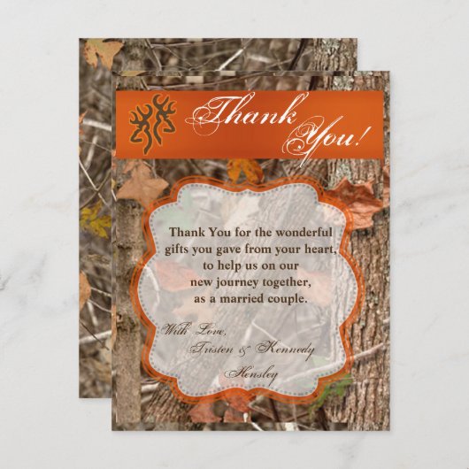 4x5 FLAT - Hartelijk dank voor uw kaart voor het j (Voorkant / Achterkant)