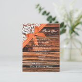 4x5 FLAT - Hartelijk dank voor uw kaart Wooden & L (Staand voorkant)