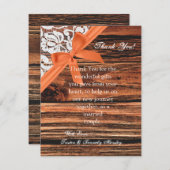 4x5 FLAT - Hartelijk dank voor uw kaart Wooden & L (Voorkant / Achterkant)