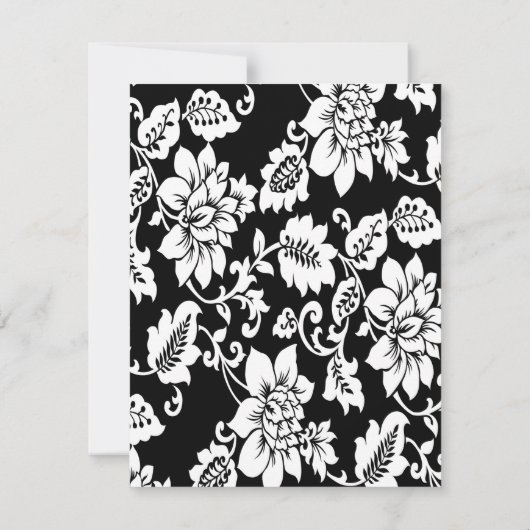 4x5 FLAT - Hartelijk dank voor uw kaart, zwart-wit Bedankkaart (Achterkant)