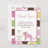 4x5 FLAT Hartelijk dank voor uw Oerwoud Queen Tige Bedankkaart (Voorkant)