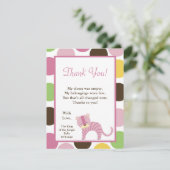 4x5 FLAT Hartelijk dank voor uw Oerwoud Queen Tige Bedankkaart (Staand voorkant)