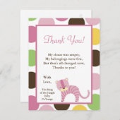 4x5 FLAT Hartelijk dank voor uw Oerwoud Queen Tige Bedankkaart (Voorkant / Achterkant)