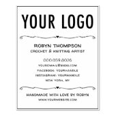 4x5 gepersonaliseerde handgemaakte met liefde rubb rubberstempel (Afrduk)