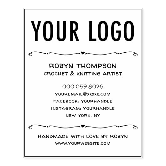 4x5 gepersonaliseerde handgemaakte met liefde rubb rubberstempel (Afrduk)