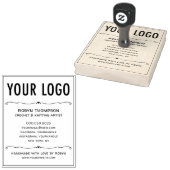 4x5 gepersonaliseerde handgemaakte met liefde rubb rubberstempel (Gestempeld)