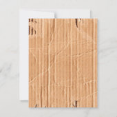 4x5 PLAT Dank u Kartonnen Flap Wit Ribbo Bedankkaart (Achterkant)