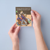 4x5-promotiekaart voor het schoonmaken van het hui flyer (Hand)