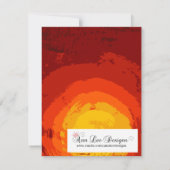 4x5 Save the Date Kaart African Safari Giraffe Sun (Achterkant)